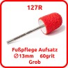 MULTIBOR 127R Pediküre-Aufsatz  zum Polieren der Fußhaut. Raue Rauheit